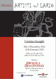 Artisti sul Lario - Dal 6 Dicembre 2012 al 18 Gennaio 2013